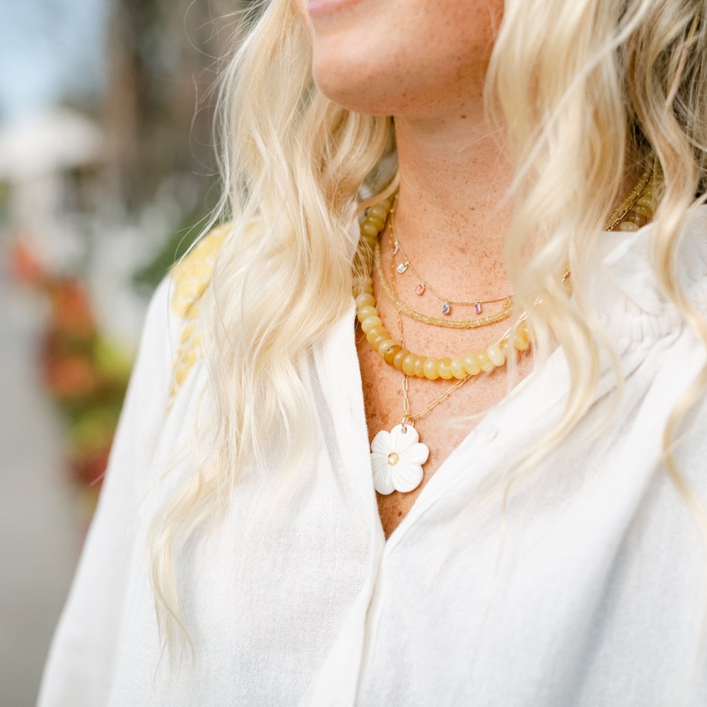 Theodosia Sapphire Fringe Necklace